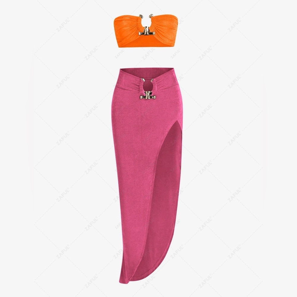 NWT! Beachwear skirt and top set